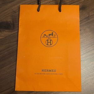 Genuine Hermes heavy paper shopping bag